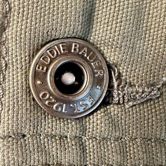 Eddie Bauer Men's Canvas Utility Work Pant Size 34X32 Green Stretch Durable NEW - Picture 6 of 13